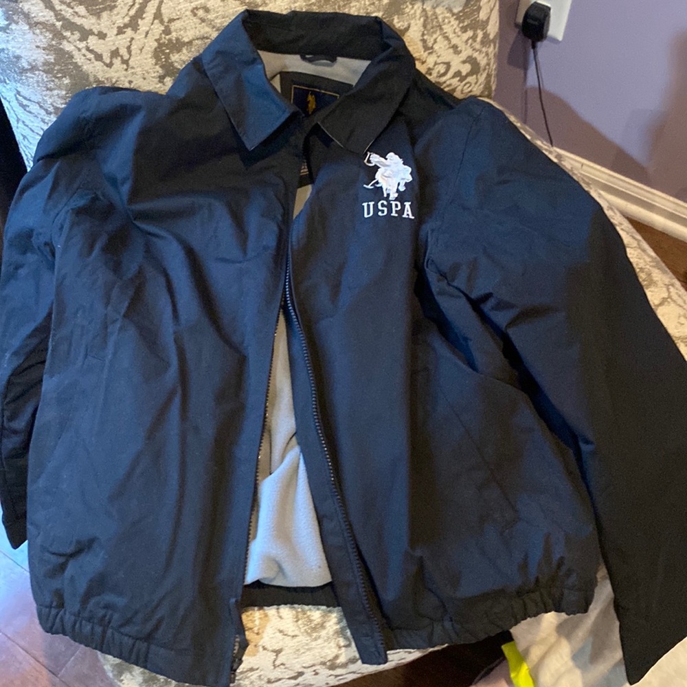 Men’s polo bomber, jacket, size extra-large, black